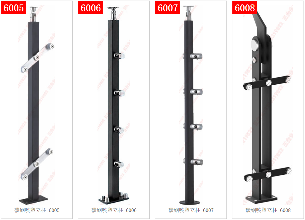 Cột thép carbon/thép không gỉ 6005-6006-6007-6008