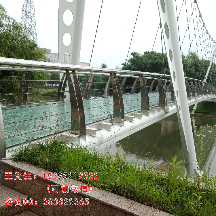 Cầu thép không gỉ Walking cho cầu thủy tinh đính kèm Taizhou