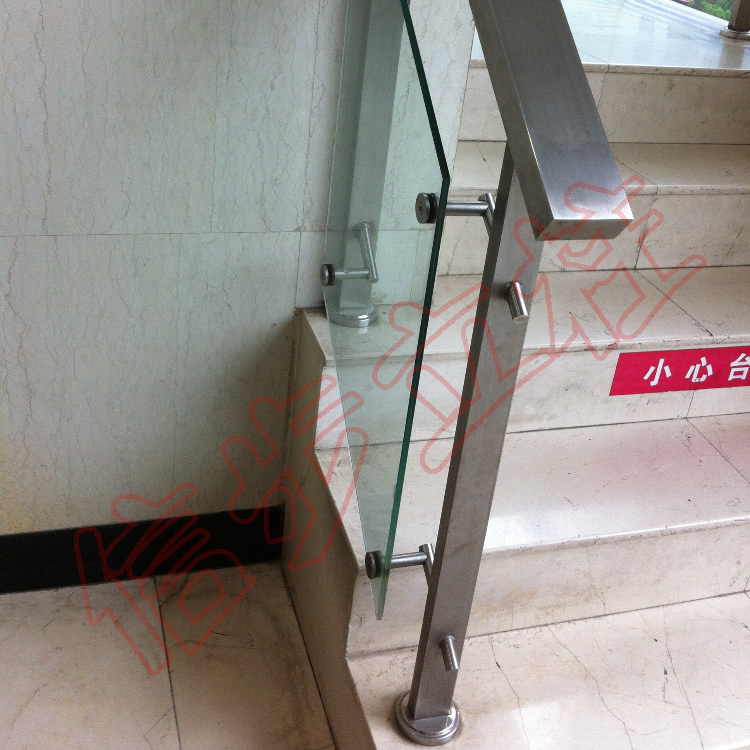 Xây dựng cột thép không gỉ Walking Dự án lan can thép không gỉ cho hành lang chi nhánh Ngân hàng Xây dựng Taizhou