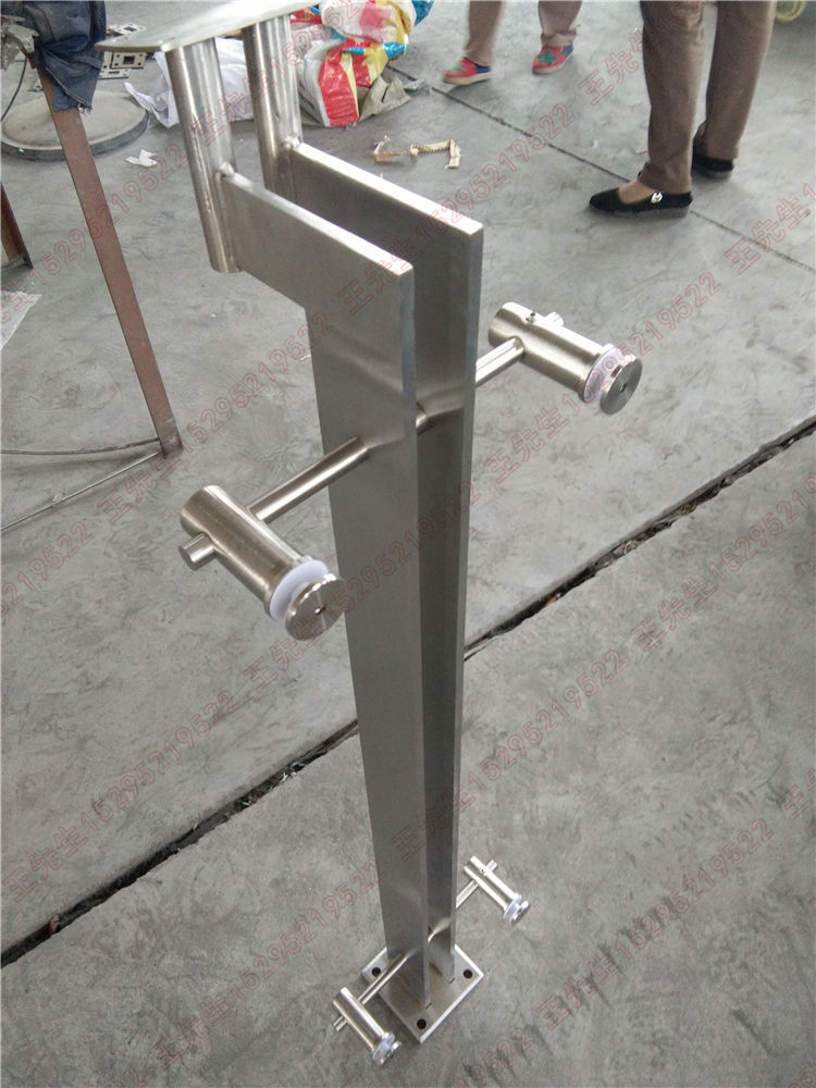 Thép không gỉ Double Blade Treo Glass Post