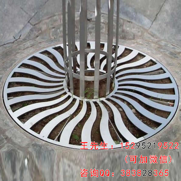Cảnh quan vườn thành phố xanh hóa thép không gỉ hồ bơi grate bìa